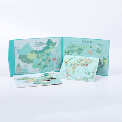 Good price 3D Wood Magnetic Jigsaw Puzzle Of China And World Map online