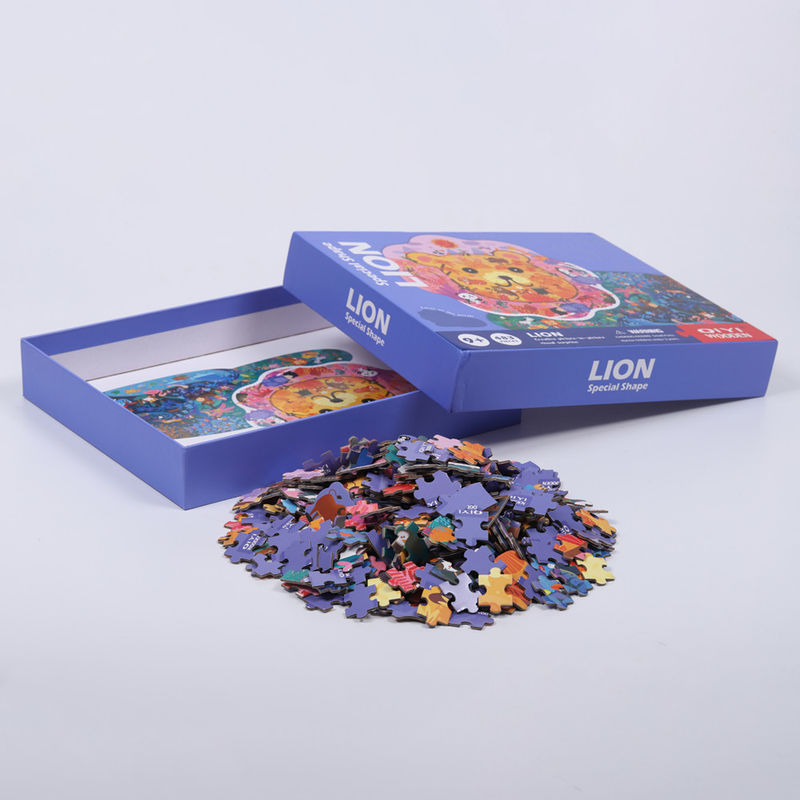 Personalized Rectangular Christmas Puzzles 500 Pieces Full Color Printing