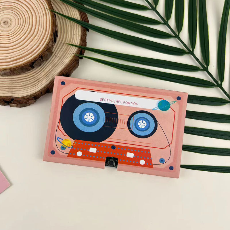 Digital Printing Creative Automatic Music Playing Greeting Cards Assorted Theme Paper Printing