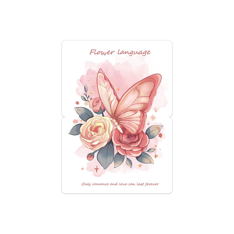 Assorted Theme Artistic 3D Butterflies Greeting Cards 8 Ounces For Assorted Colors