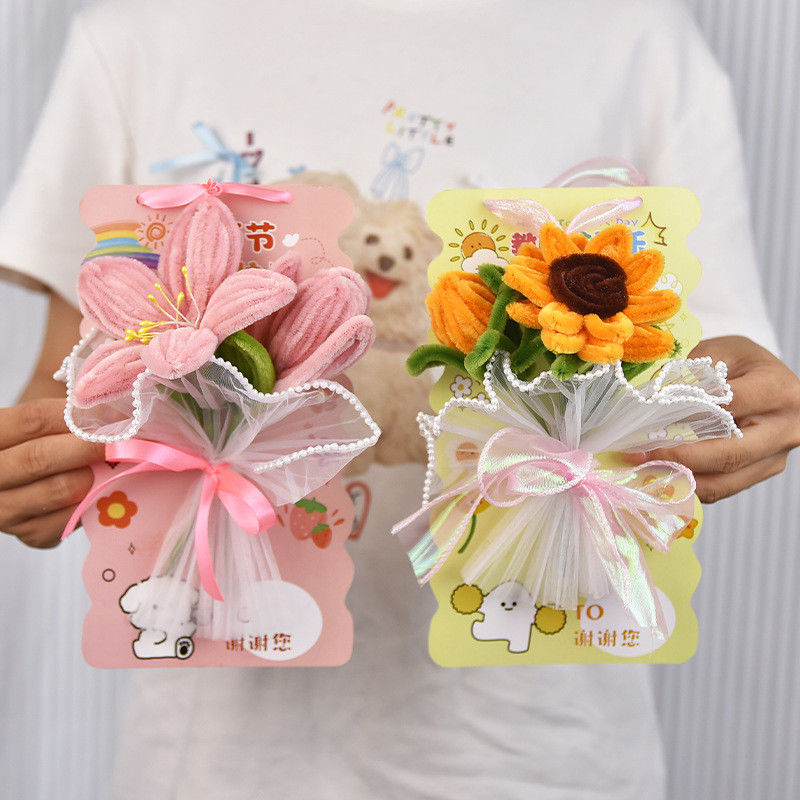Digital Printing Creative Flower Greeting Cards Blank Inside For Personal Messages Paper Features Printing