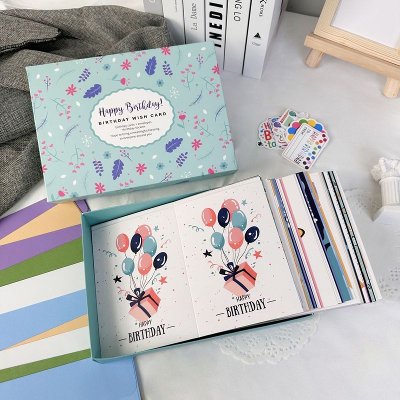 Colorful 5x7 Assorted Creative Greeting Note Card With Envelope 15 Pack