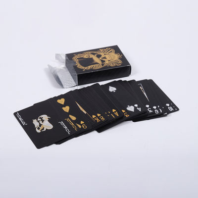 Good price Family Waterproof Coating Themed Playing Cards 52 Cards Matt Black online