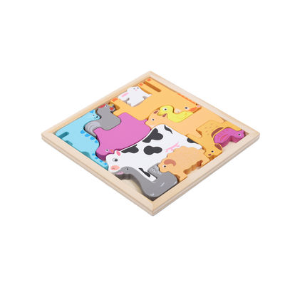 Good price Educational 3D Wooden Custom Printed Puzzles Creative Animal Theme online