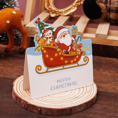 Good price Assorted Theme Creative Santa Greeting Cards Paper online